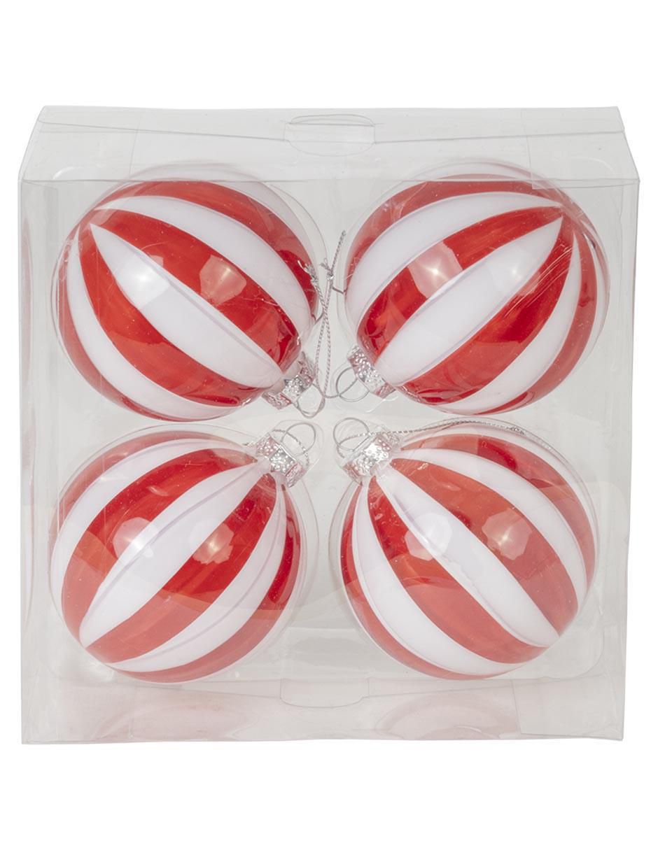 Set de esfera navideña Esfera Caramelo con 4 piezas