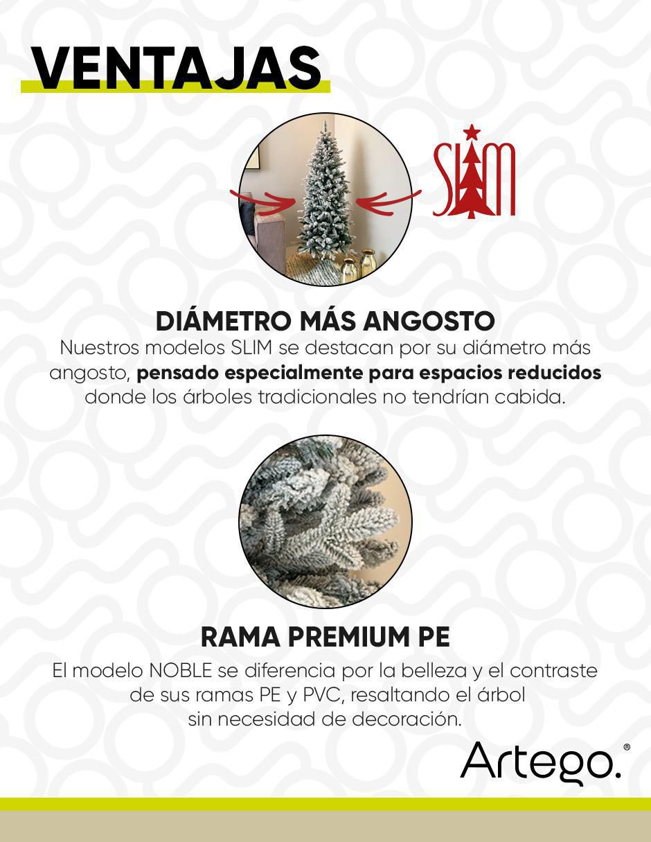 Árbol de navidad Nevado Noble Slim 5