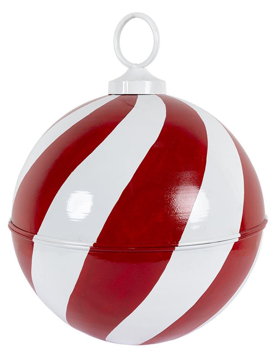 Figura decorativa de esfera Navidad de metal 1