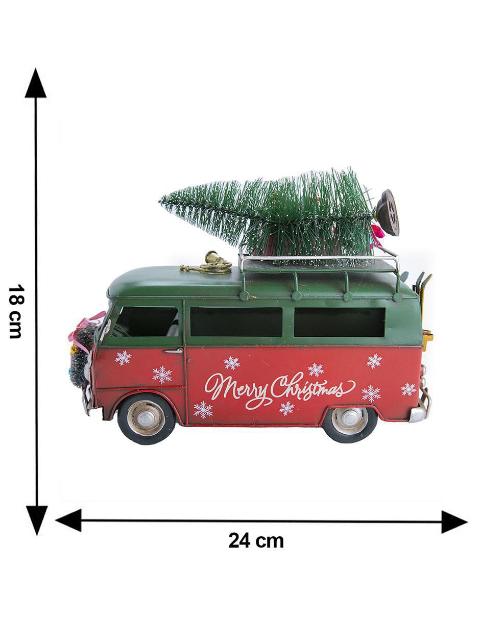 Figura decorativa de combi Navidad de metal 5