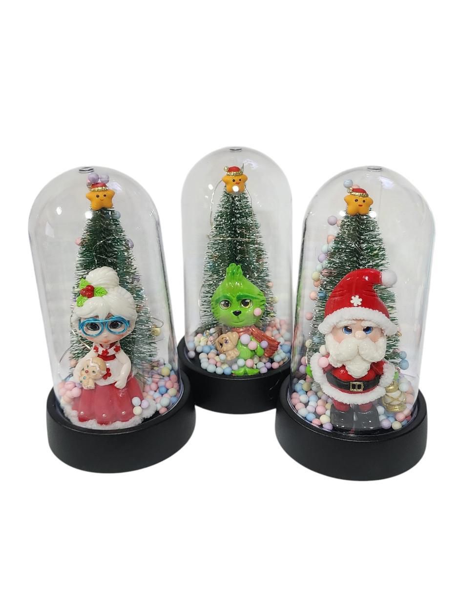 Set de figura decorativa de diferentes diseños Navidad SANTA CLAUS 4