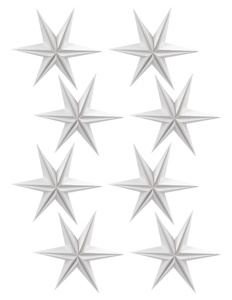 Set esfera Estrella decorativa con 8 piezas 1