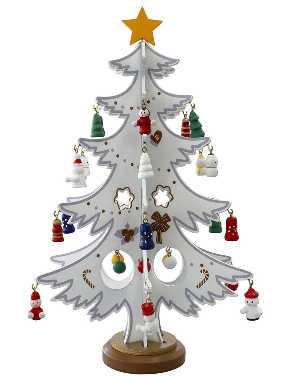 Figura decorativa de árbol navidad Navidad de madera