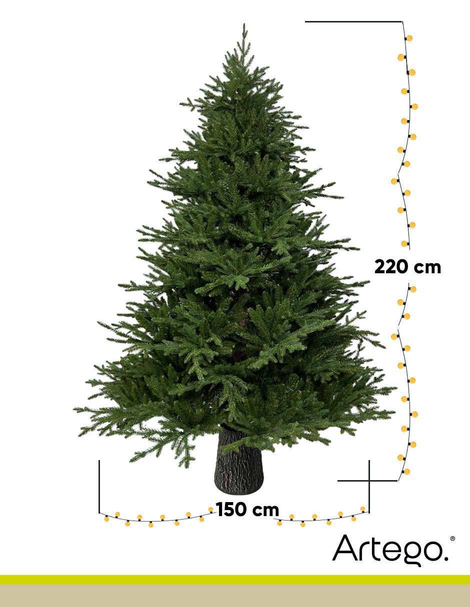 Árbol de navidad tronco realista Douglas de pvc 8
