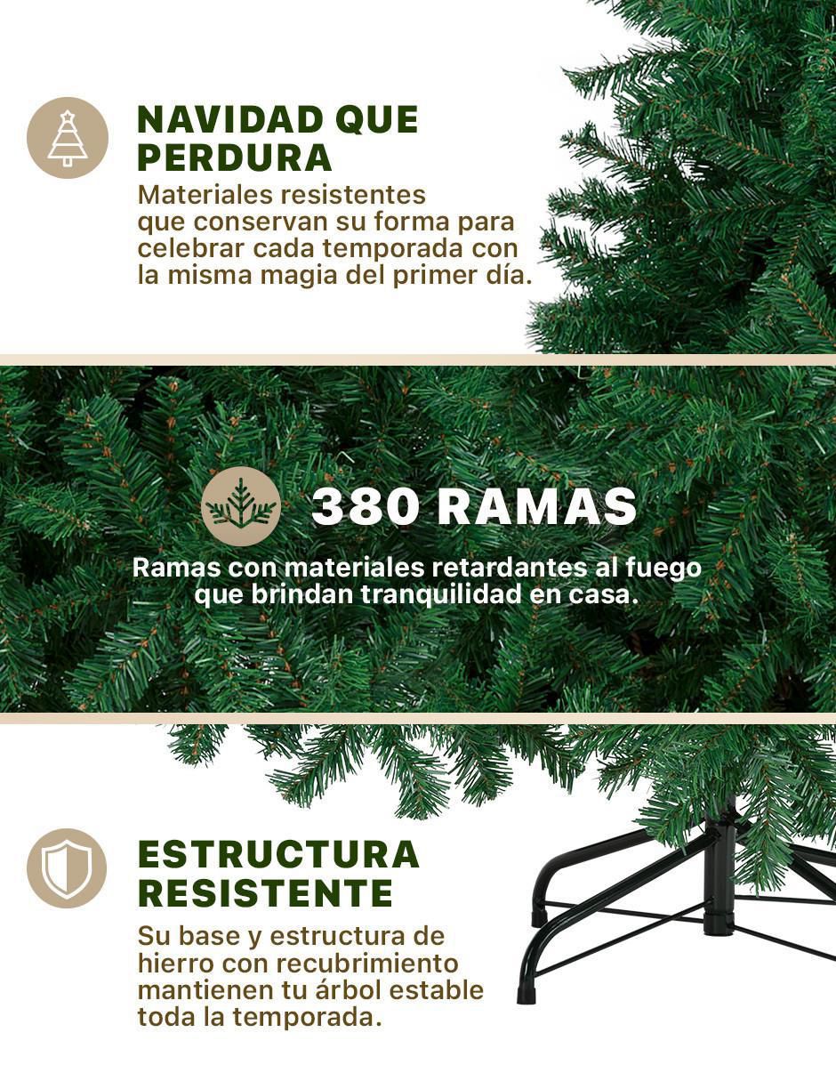 Árbol de navidad Clasico frondoso
 de pvc 3
