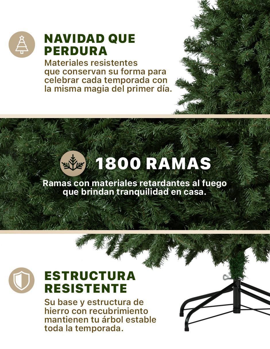 Árbol de navidad Clasico frondoso
 de pvc 4