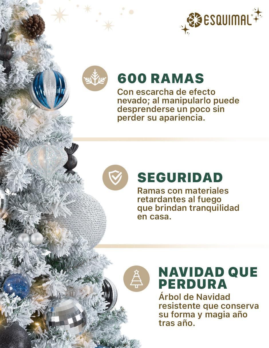 Árbol de navidad clasico nevado de pvc 2