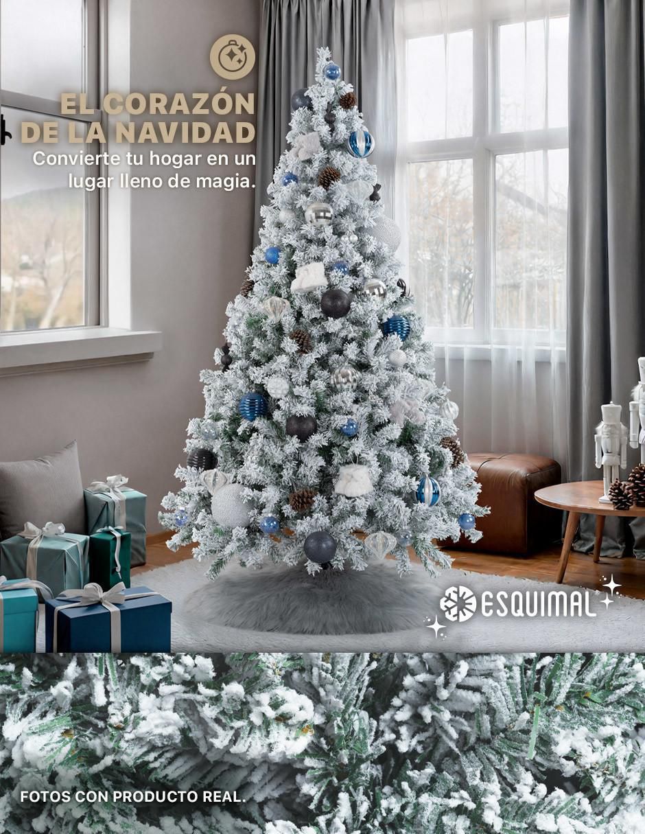 Árbol de navidad clasico nevado de pvc 3