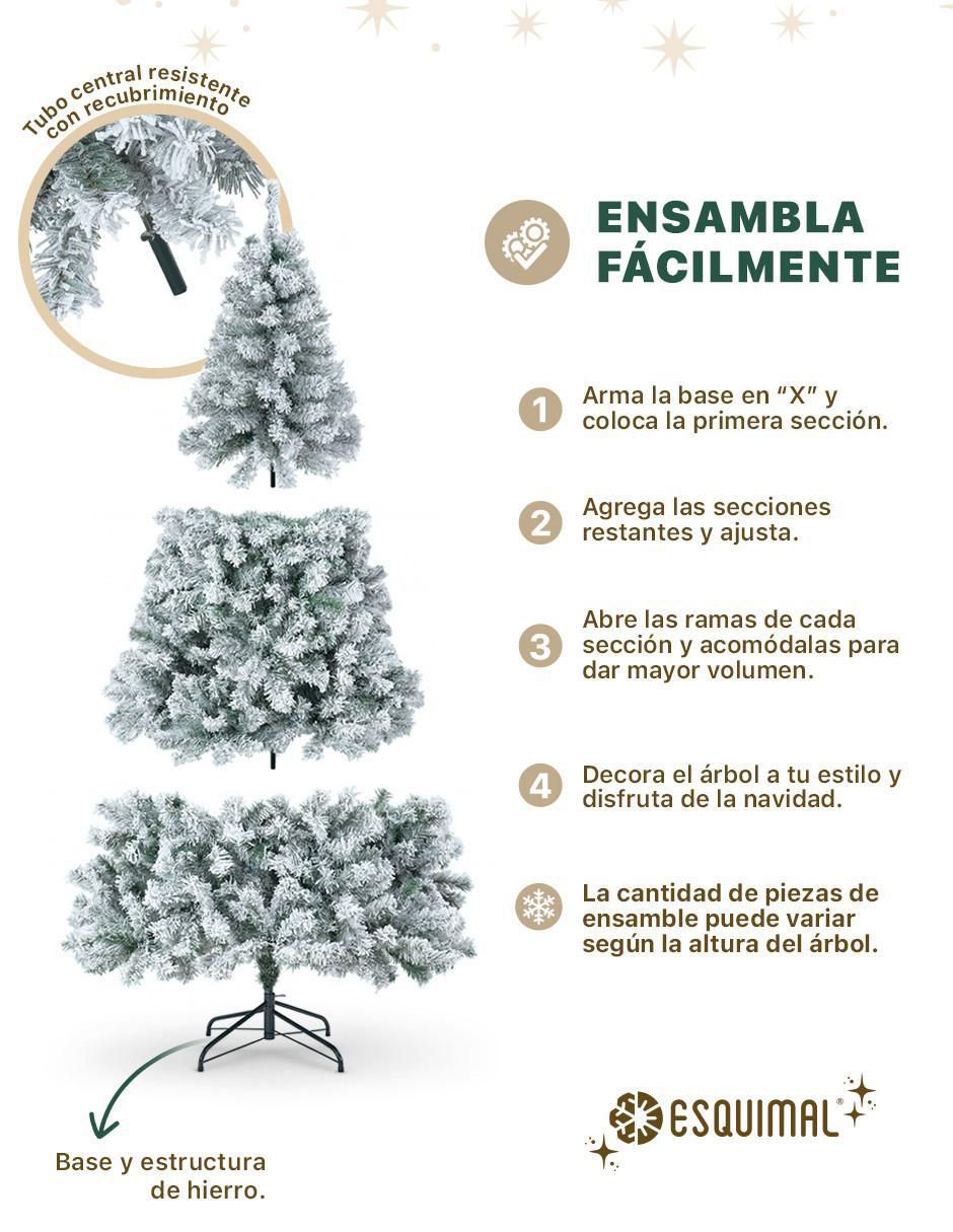 Árbol de navidad clasico nevado de pvc 4