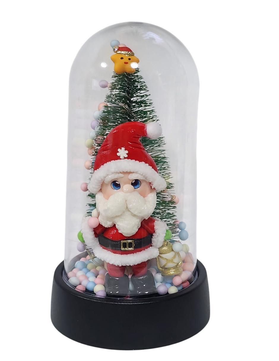 Figura decorativa de árbol navidad Navidad SANTA CLAUS 4