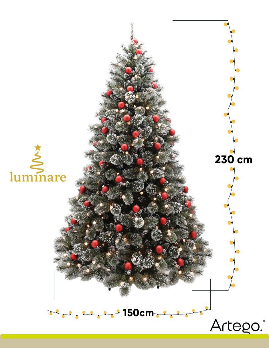Árbol de navidad Redcedar 83 esferas rojas con 350 luces 8