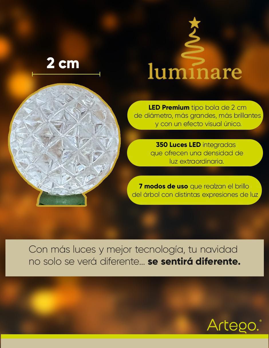Árbol de navidad Redcedar 83 esferas rojas con 350 luces 5