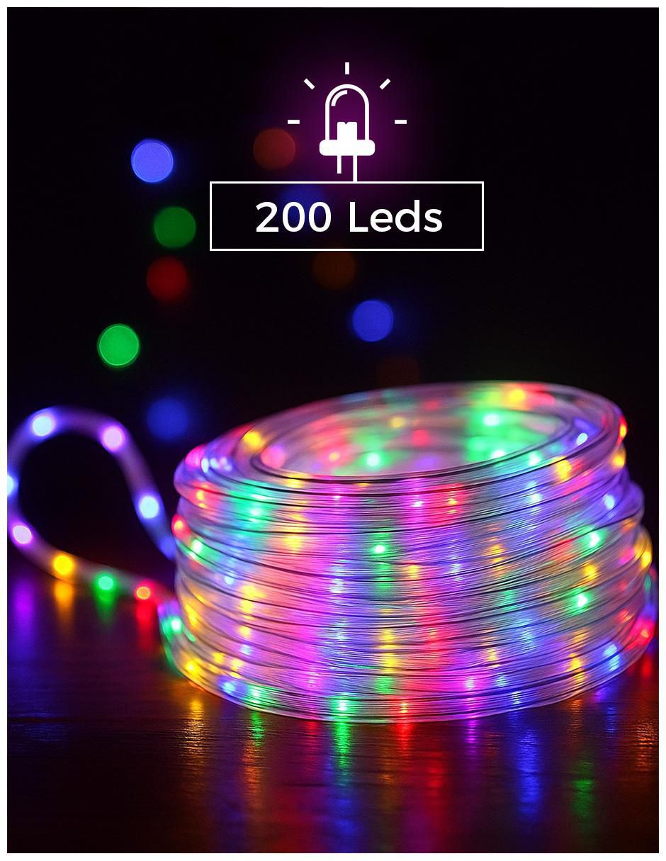 Set luces led de navidad 10m-mt con 200 focos 3