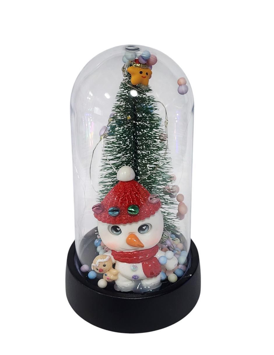 Figura decorativa de árbol navidad Navidad MUÑECO DE NIEVE 4