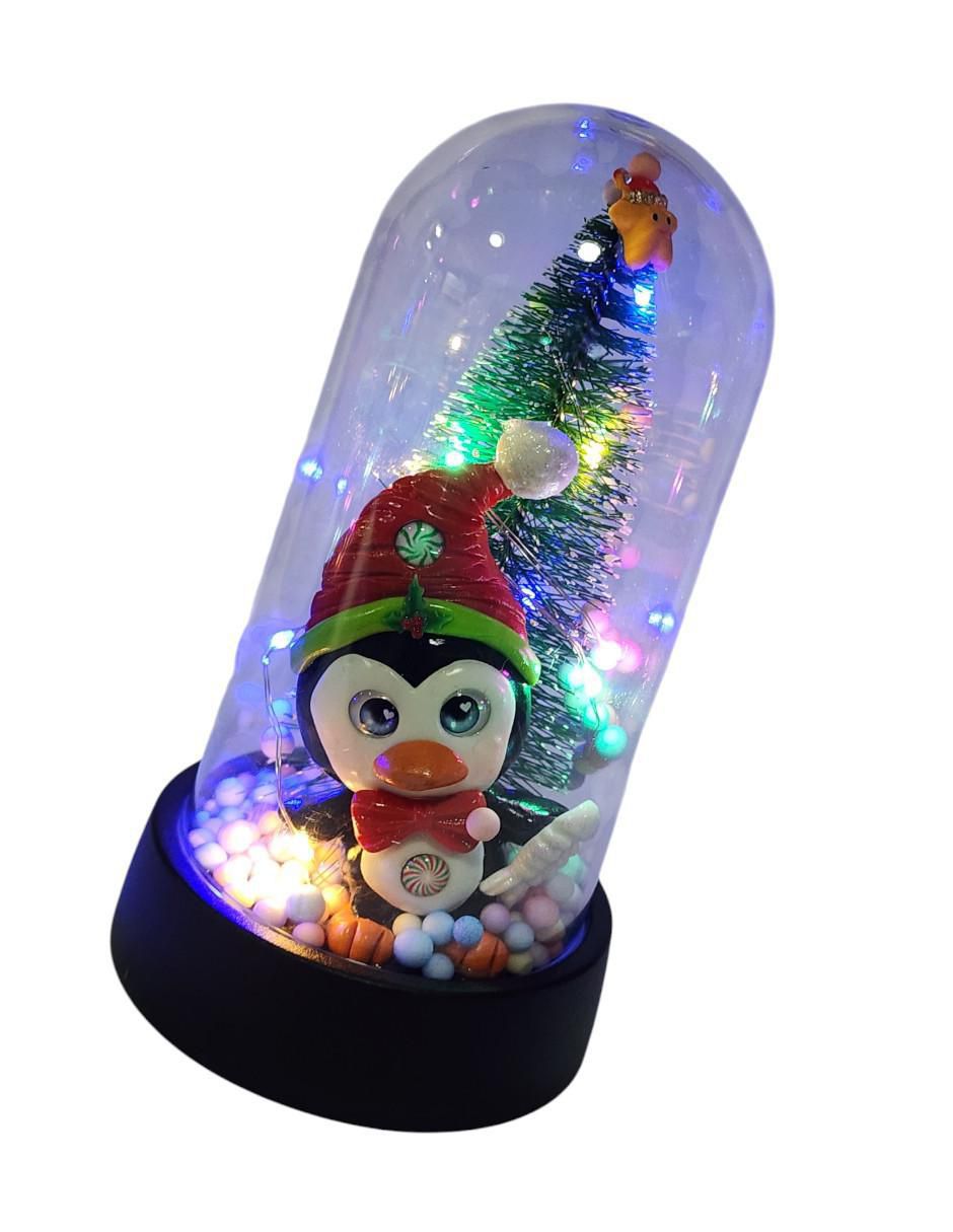 Figura decorativa de árbol navidad Navidad PINGUINO 2