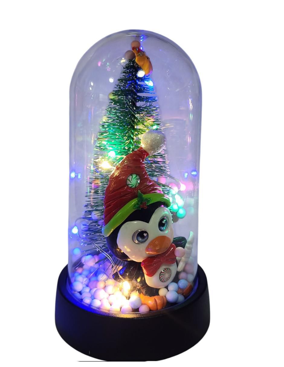 Figura decorativa de árbol navidad Navidad PINGUINO 4
