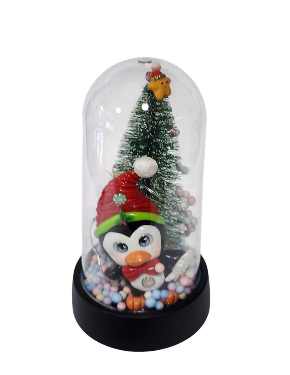 Figura decorativa de árbol navidad Navidad PINGUINO 6