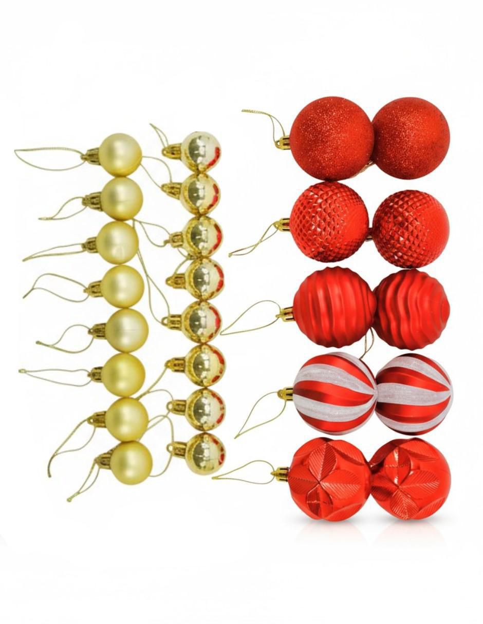 Set de esfera navideña con 27 piezas Set de esfera navideña con 27 piezas