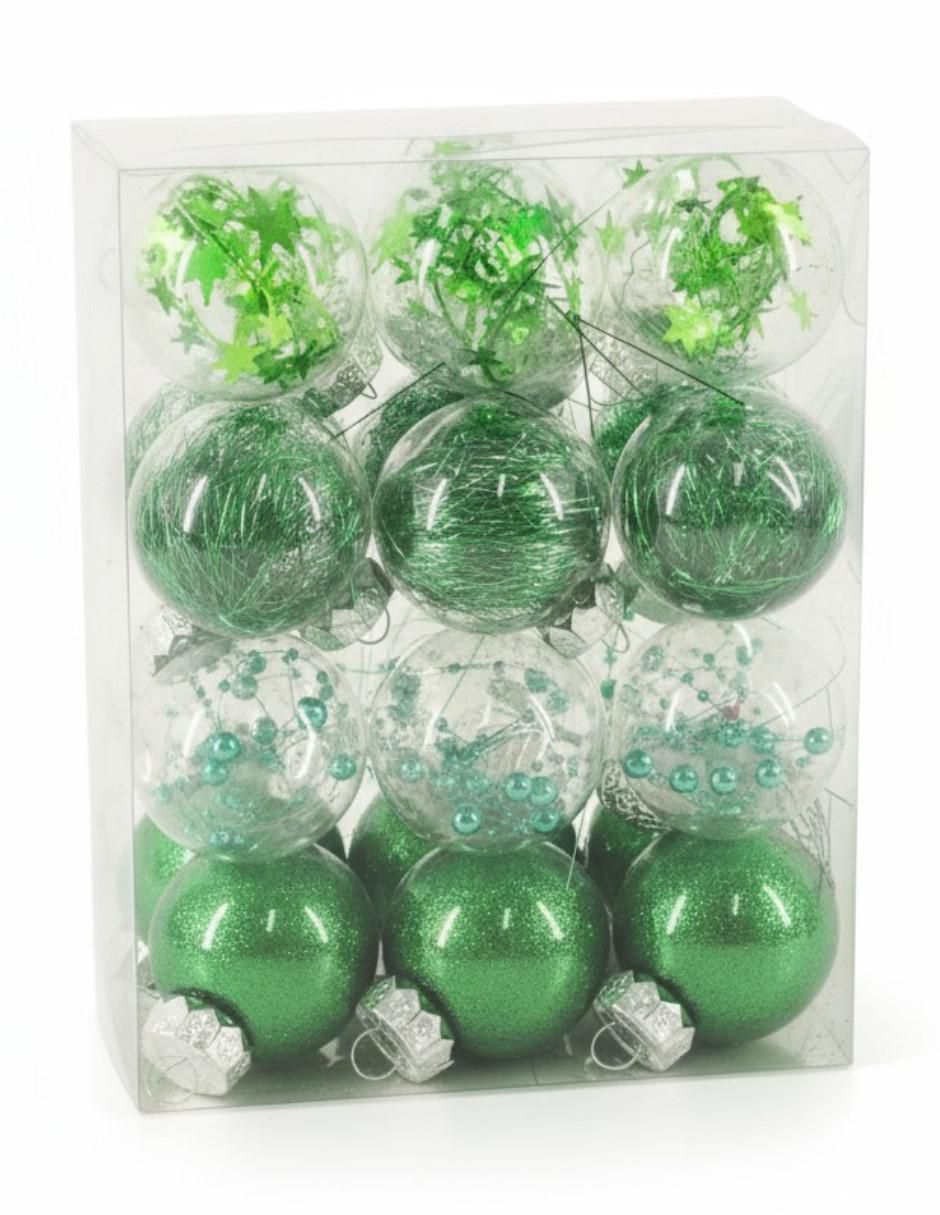 Set de esfera navideña con 24 piezas Set de esfera navideña con 24 piezas