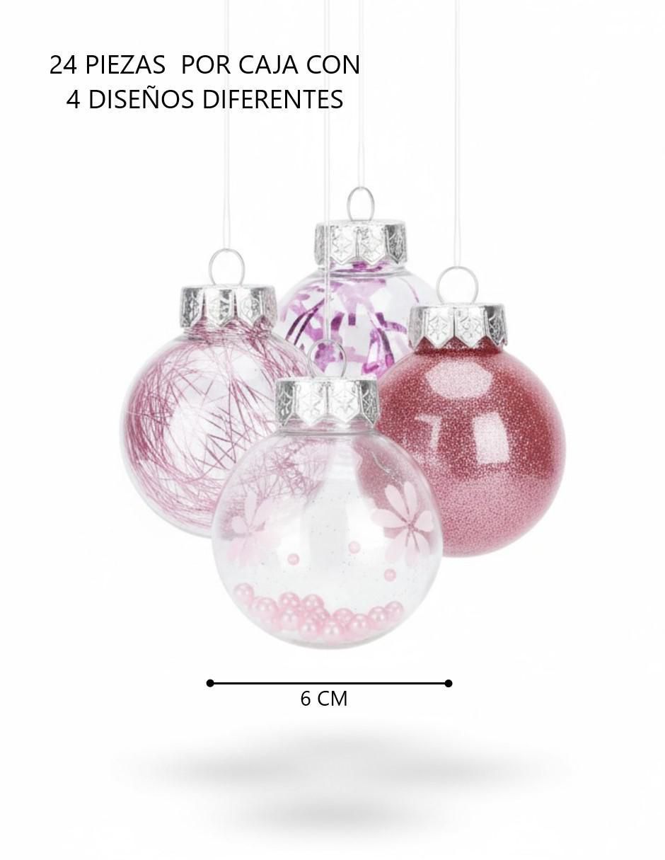 Set de esfera navideña con 24 piezas 4