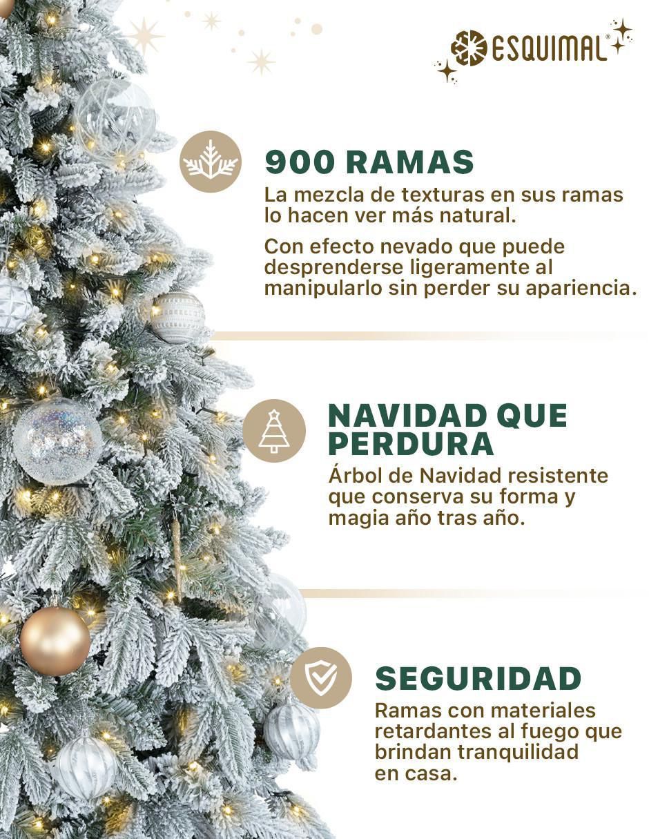 Árbol de navidad Tipo Lápiz Nevado Canadiense de PVC 2