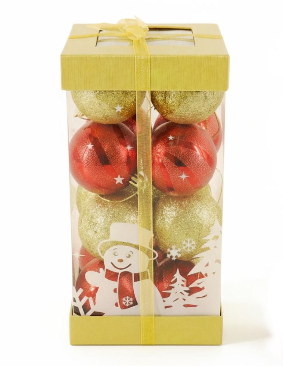 Set de esfera navideña con 16 piezas