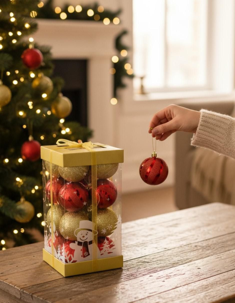 Set de esfera navideña cm-top esferas navideñas 16 piezas "con" 16 "piezas"