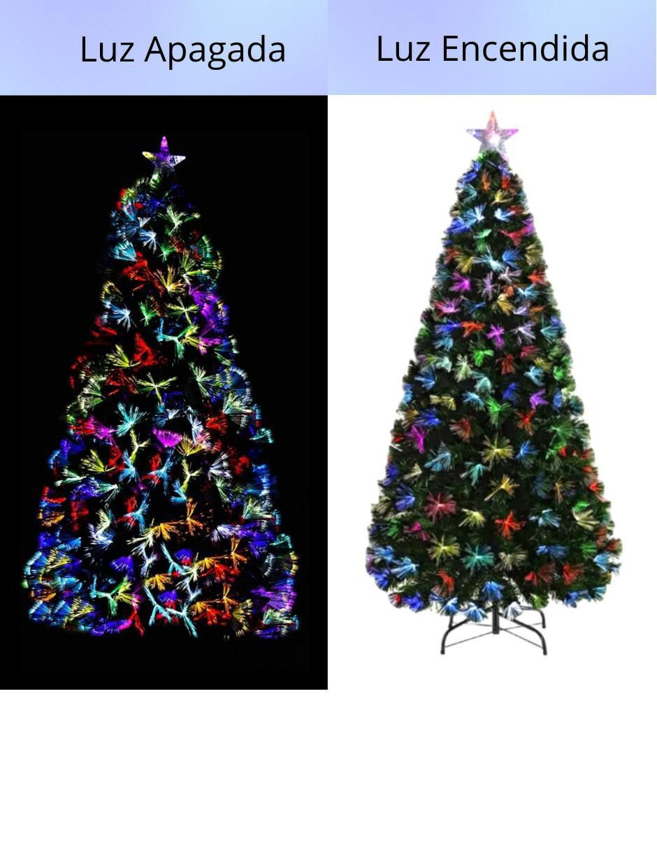 Árbol decorativo de plástico con 150 luces 2
