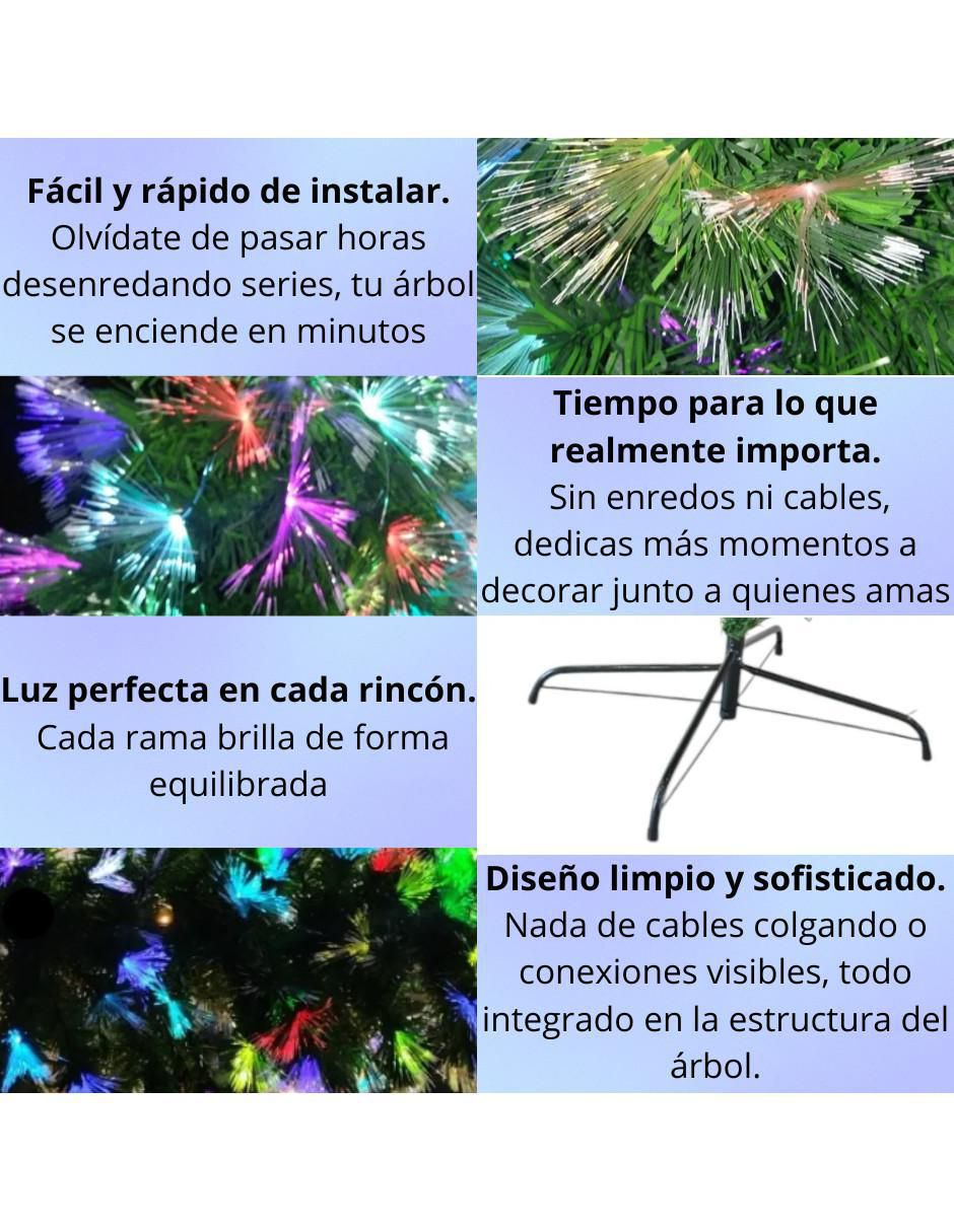 Árbol decorativo de plástico con 150 luces 3