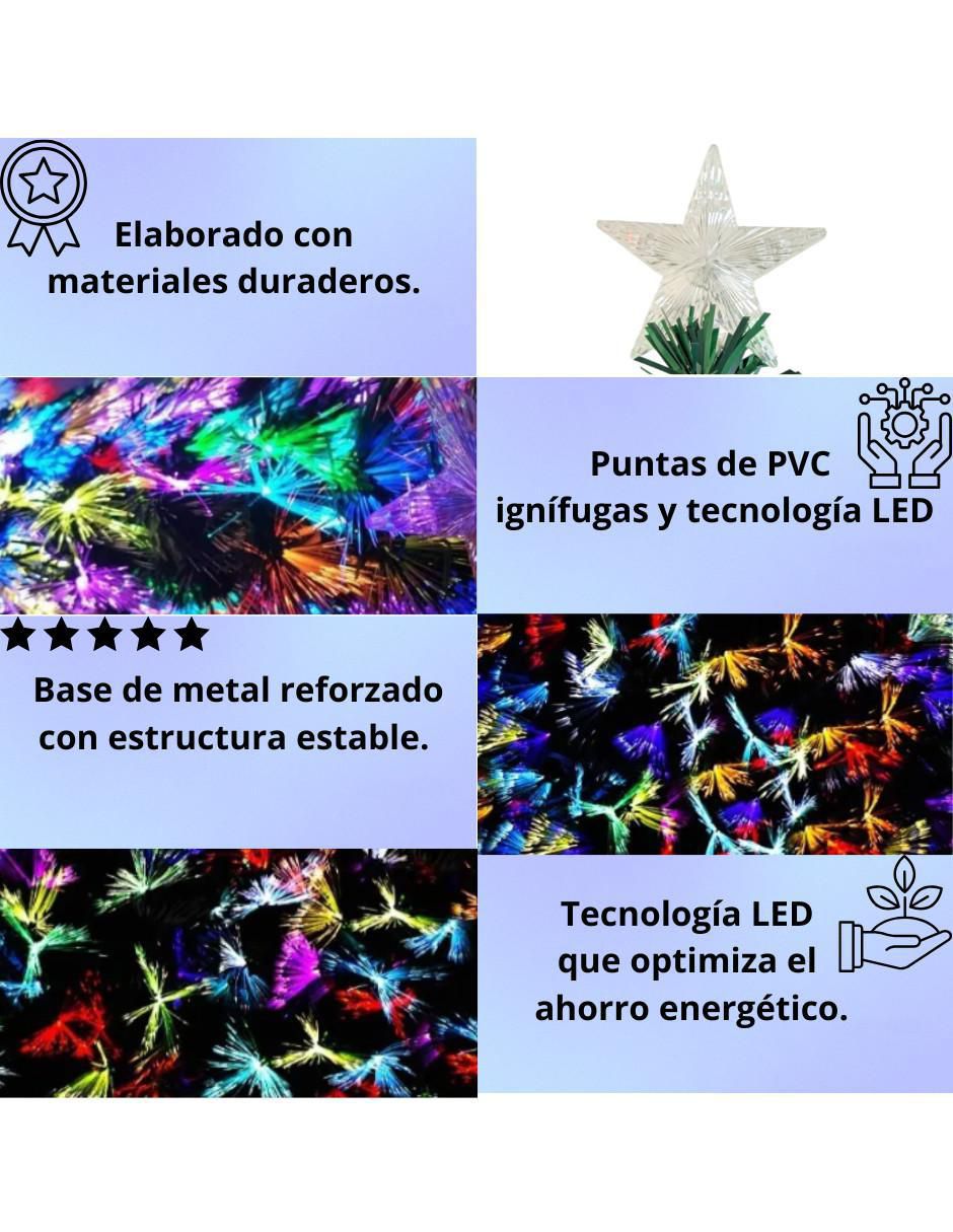 Árbol decorativo de plástico con 150 luces 4