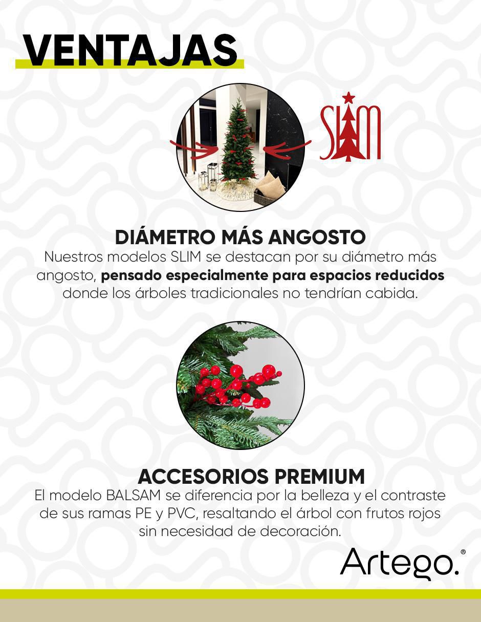 Árbol de navidad slim tipo lápiz 5