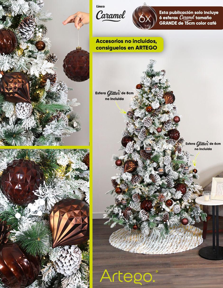 Set de esfera navideña Caramel con 6 piezas 4