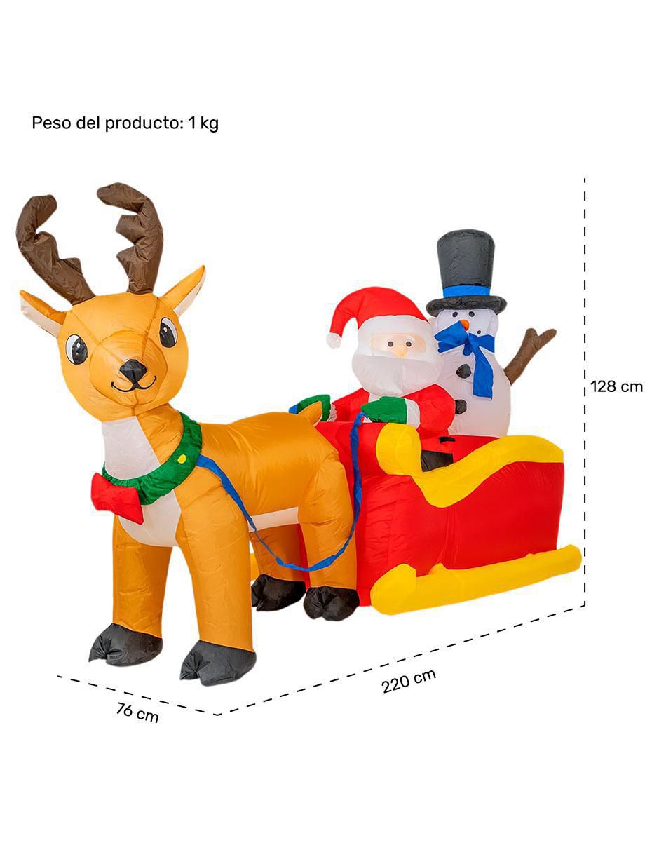 Inflable decorativo forma de Santa Claus 6