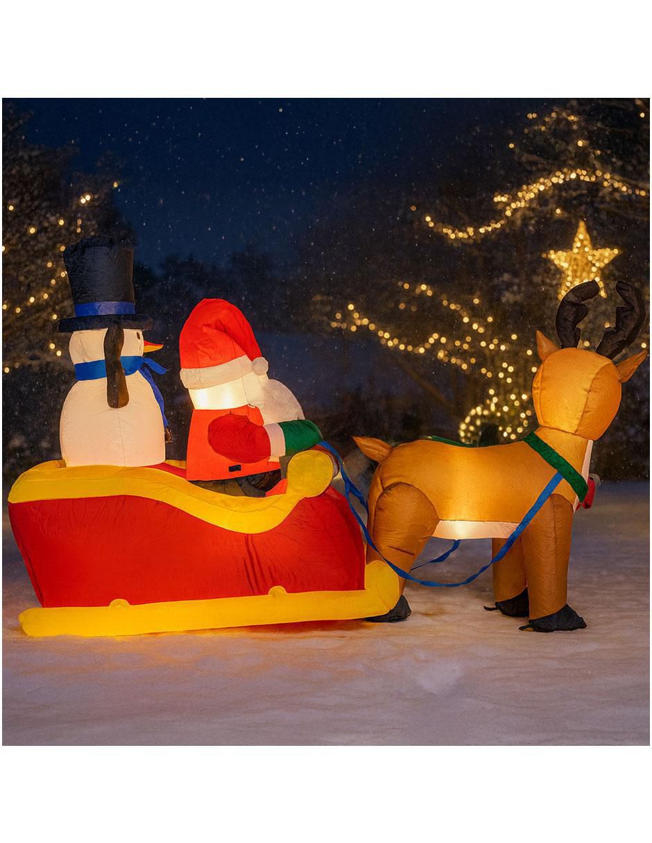 Inflable decorativo forma de Santa Claus 4