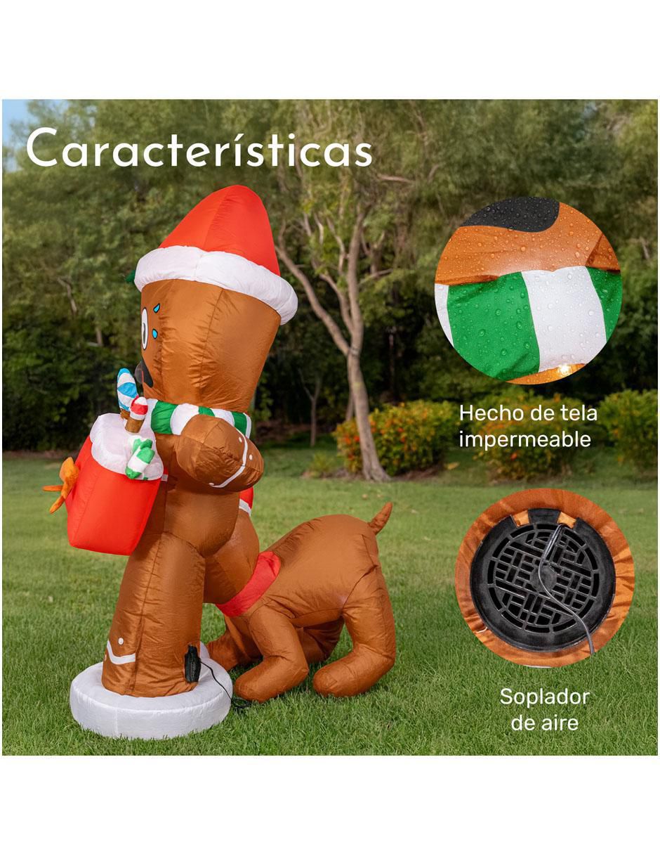 Inflable decorativo forma de muñeco jengibre 3