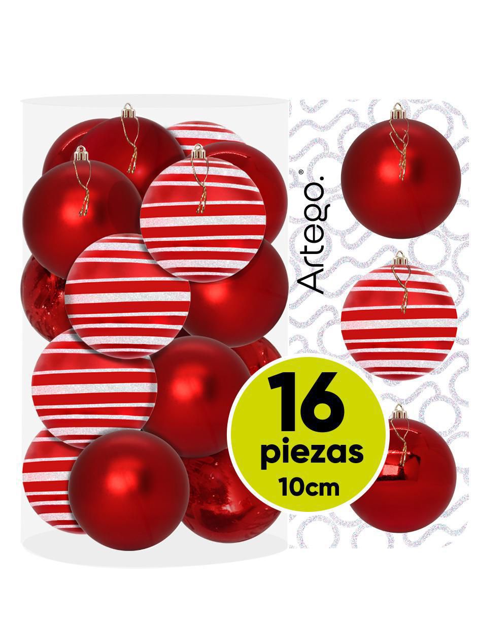 Set de esfera navideña con 16 piezas Set de esfera navideña con 16 piezas