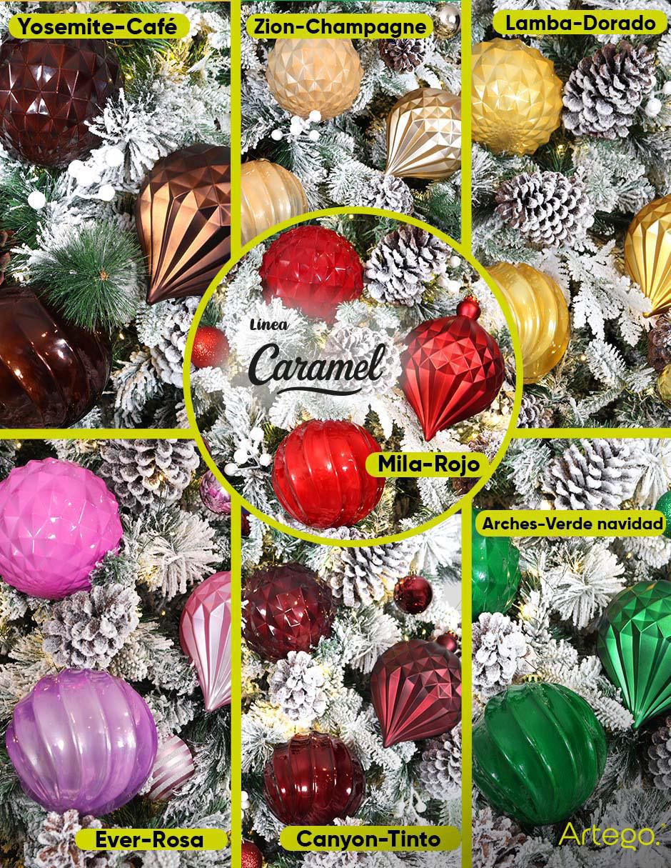 Set de esfera navideña Extra Grandes Caramel Mila con 6 piezas 5