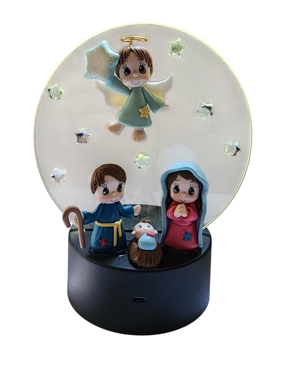 Figura decorativa circular Navidad 3