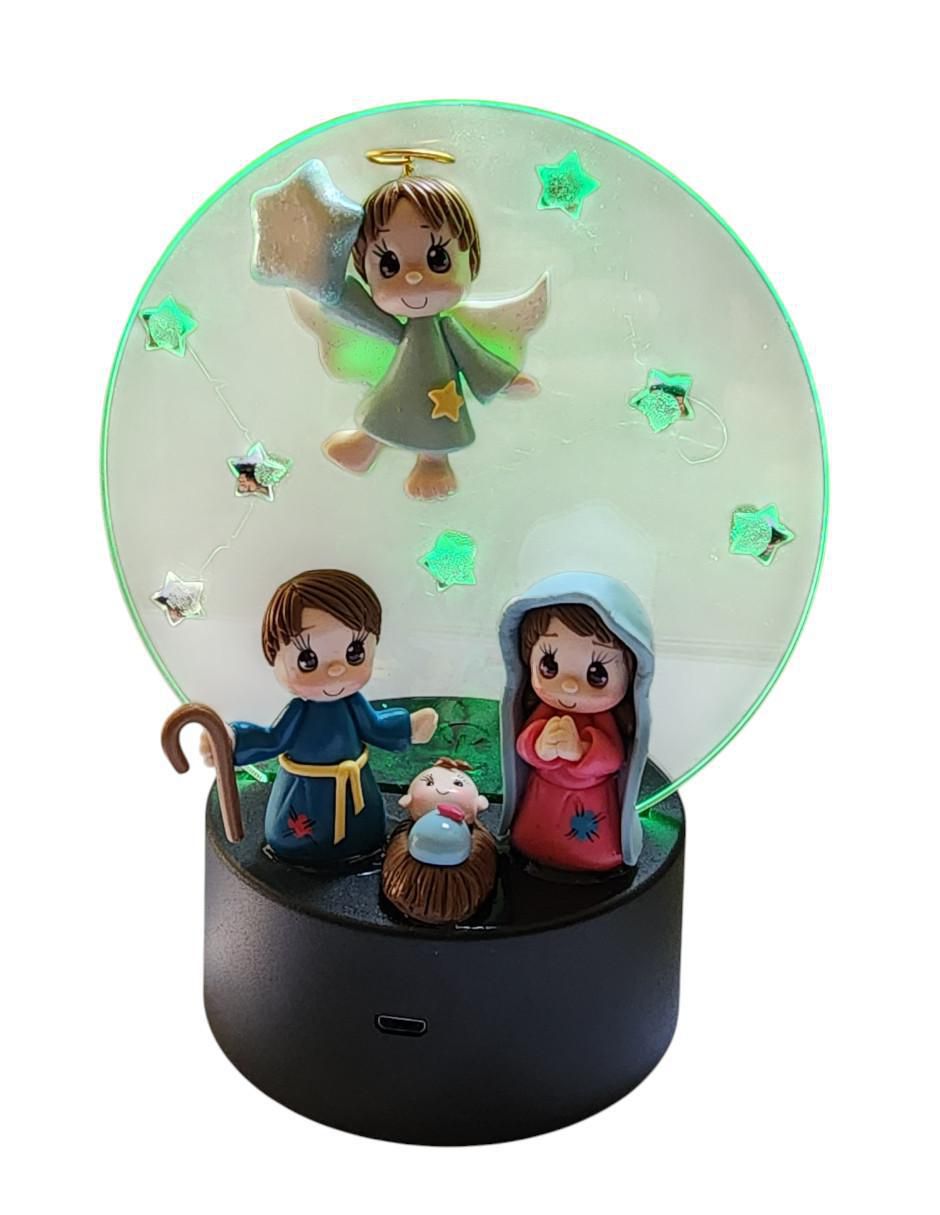 Figura decorativa circular Navidad 4
