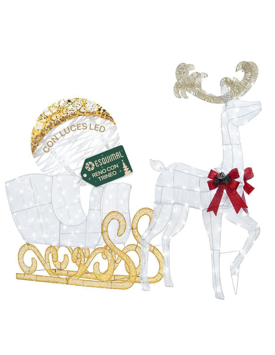 Figura decorativa de trineo Navidad Iluminados para Exterior
