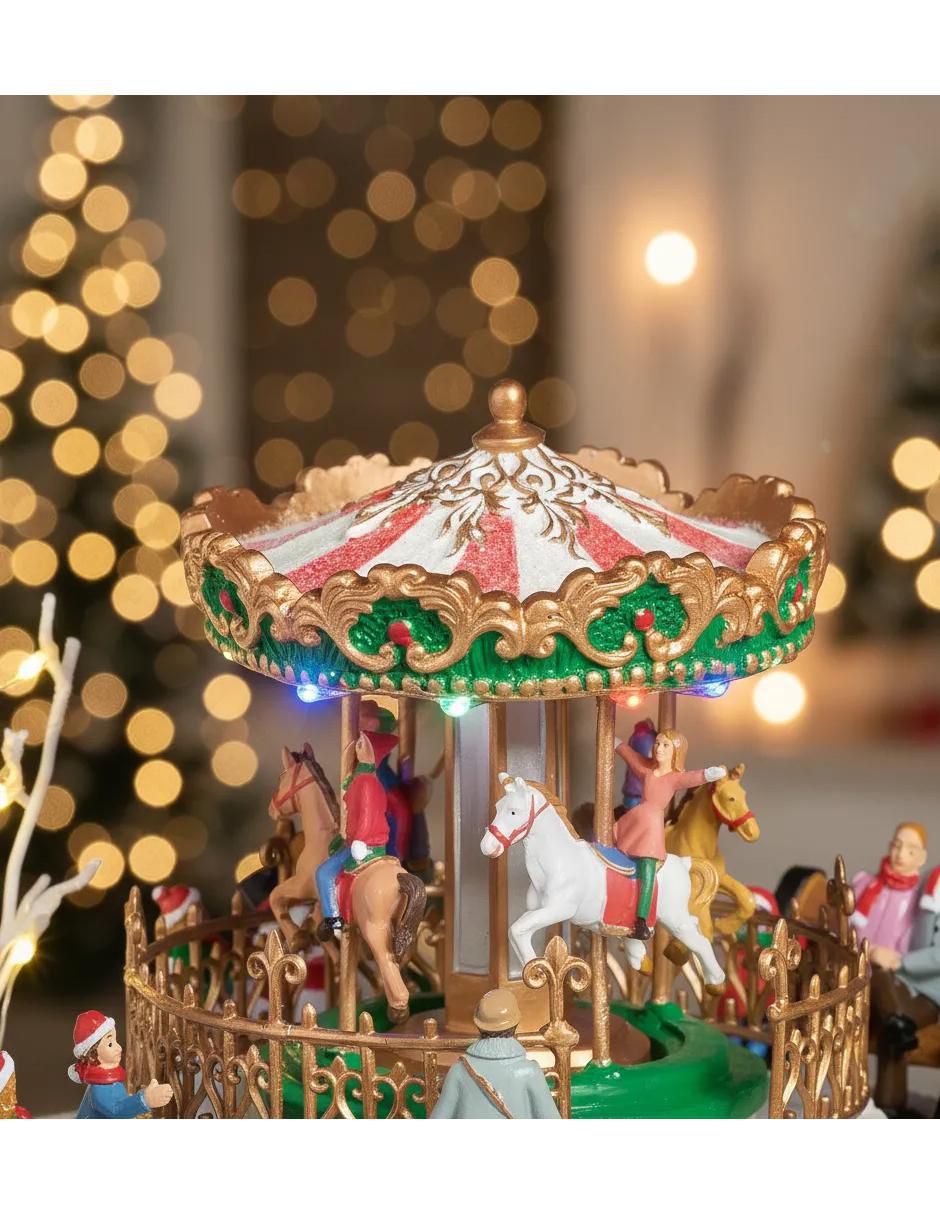 Figura decorativa de villa Christmas 4