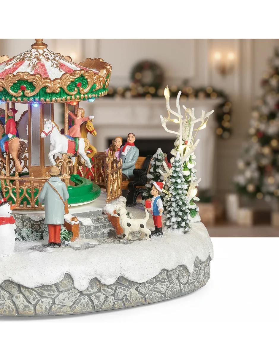 Figura decorativa de villa Christmas 6