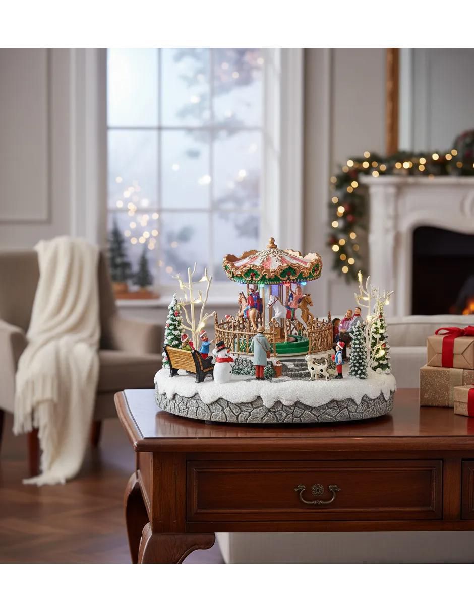 Figura decorativa de villa Christmas 7