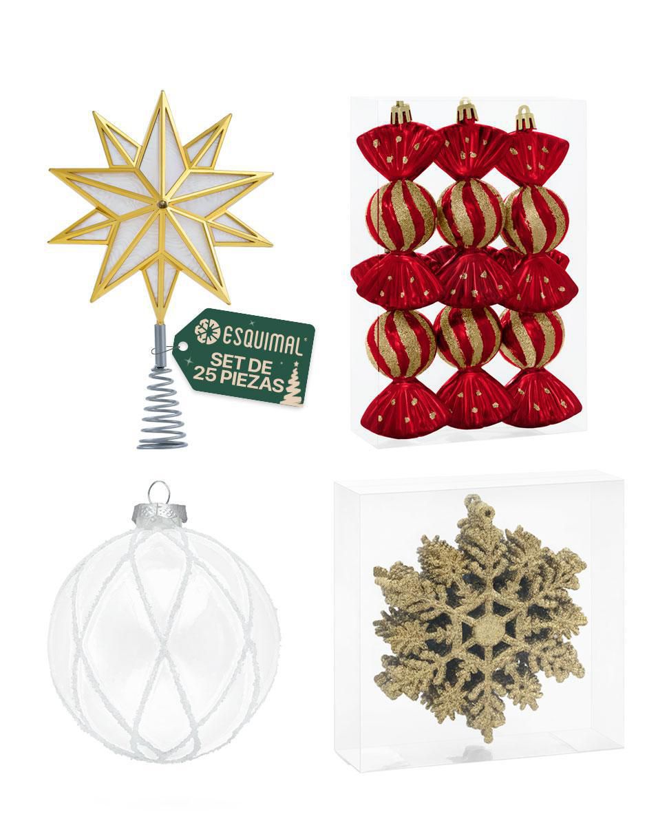 Set de ornamentos navideños
