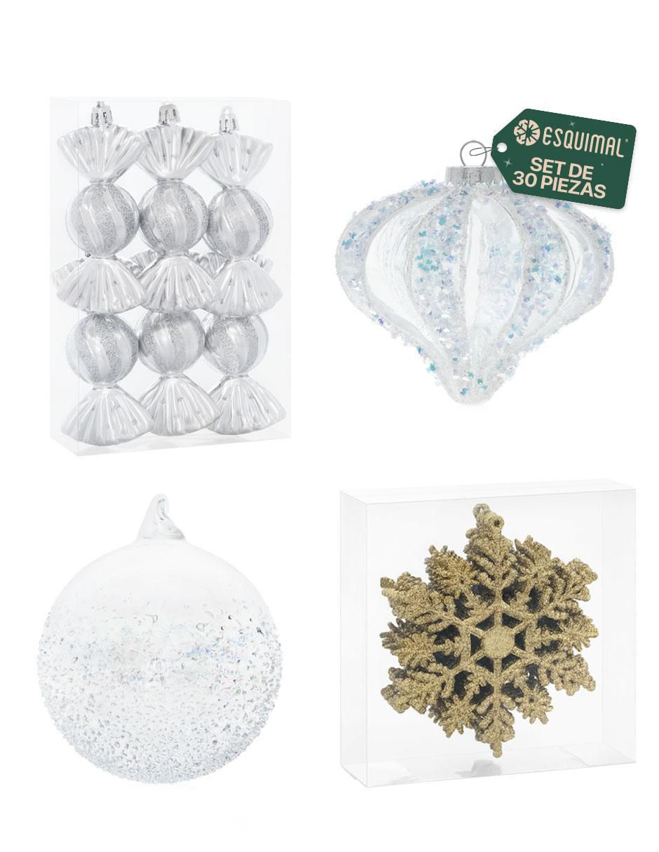 Set de ornamentos navideños