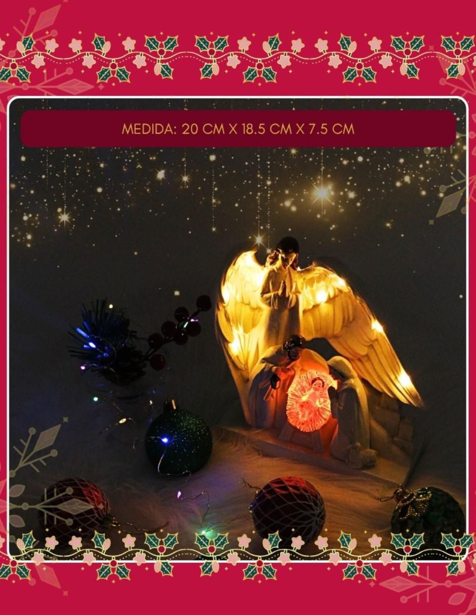 Figura decorativa de nacimiento Navidad de resina 4