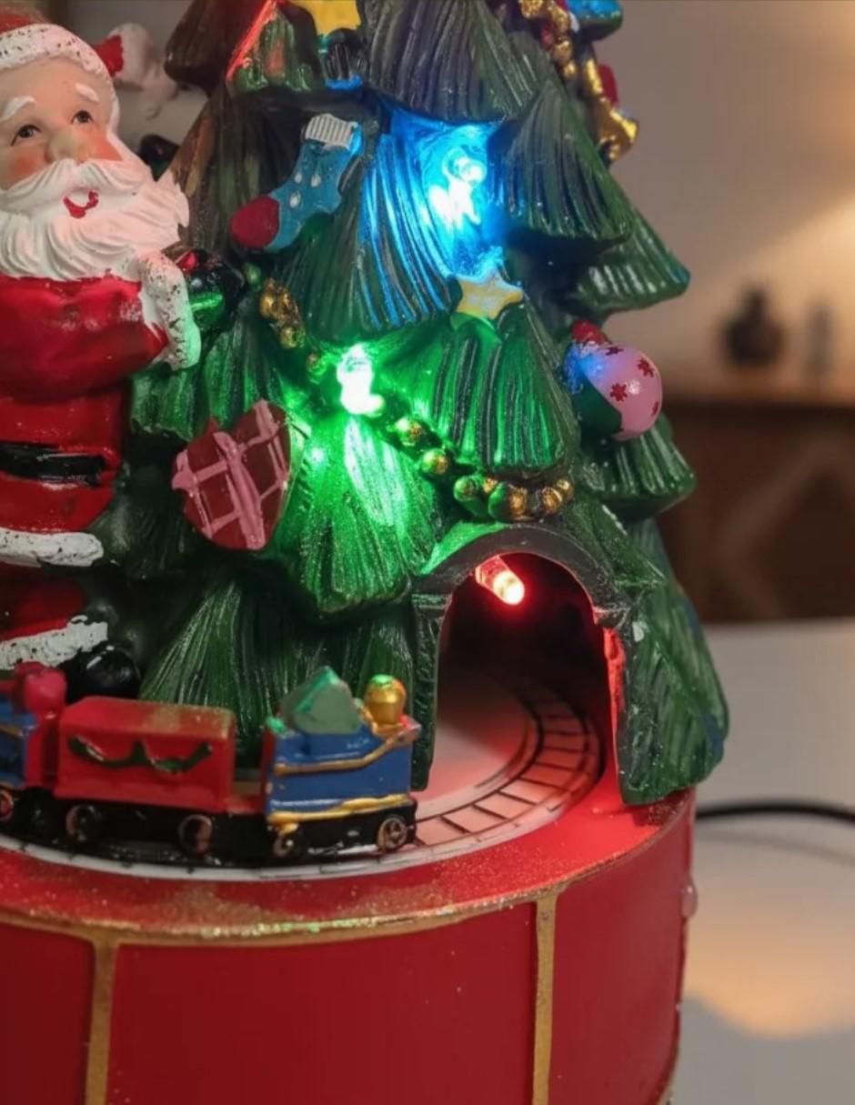 Figura decorativa de árbol navidad Navidad de resina 2