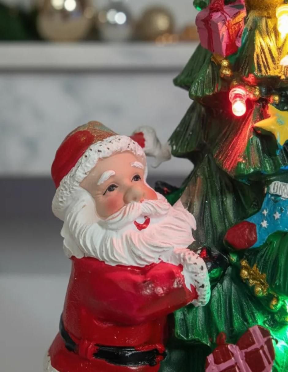 Figura decorativa de árbol navidad Navidad de resina 3