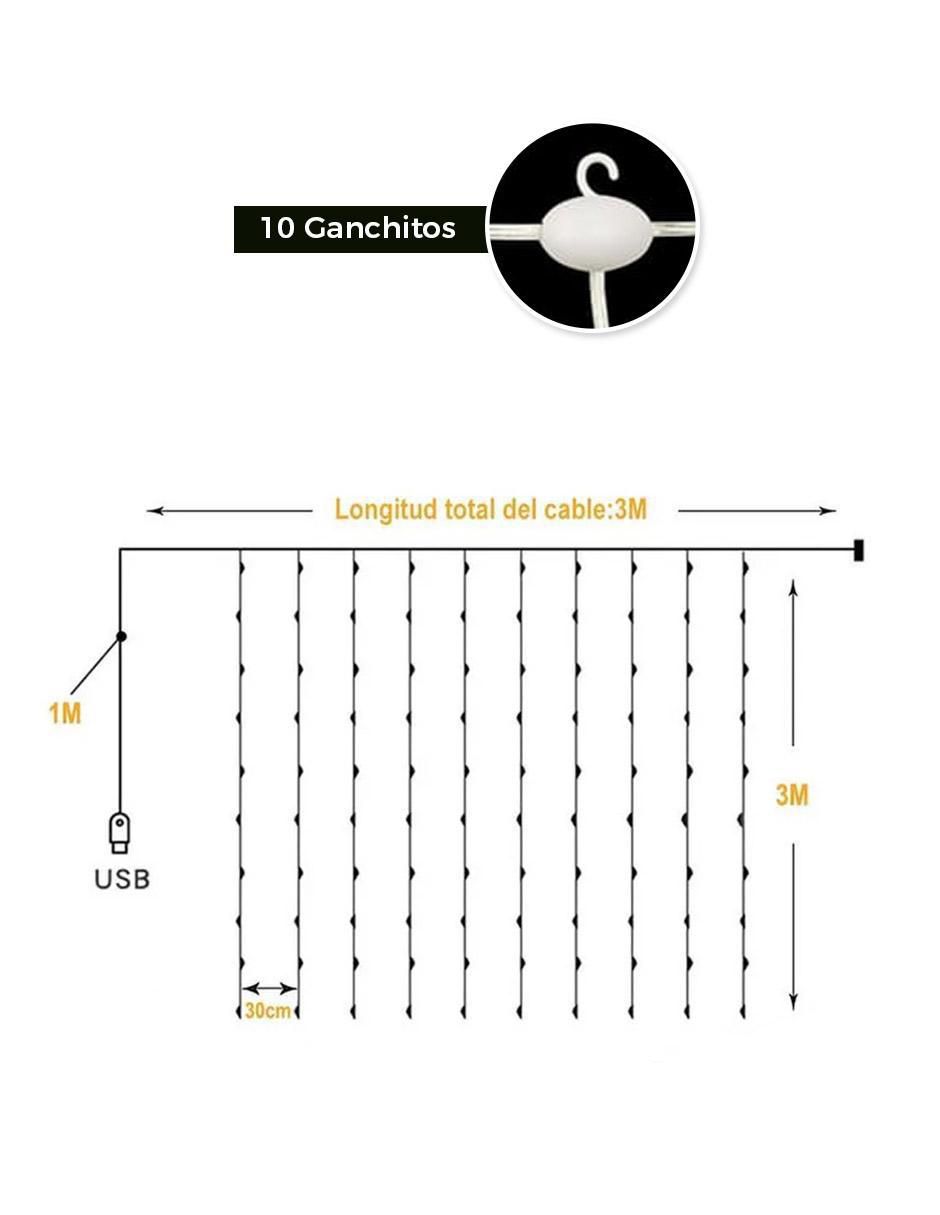 Serie led DY-DEW300sinpvc con 300 focos 3