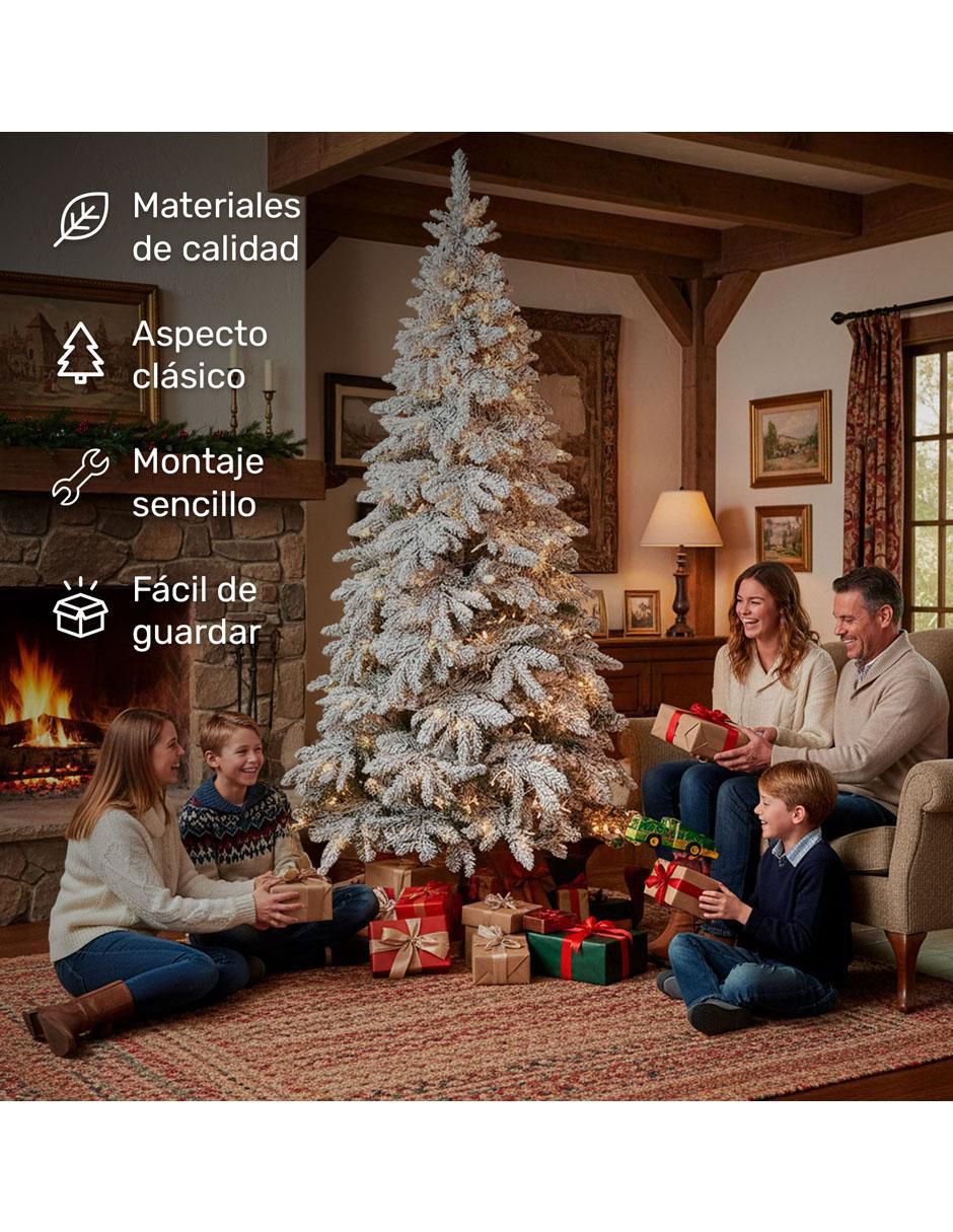 Árbol de navidad con 300 luces 2